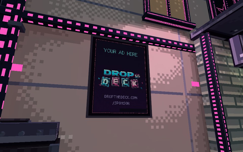 A sponsor screen in POP DISTRICT
