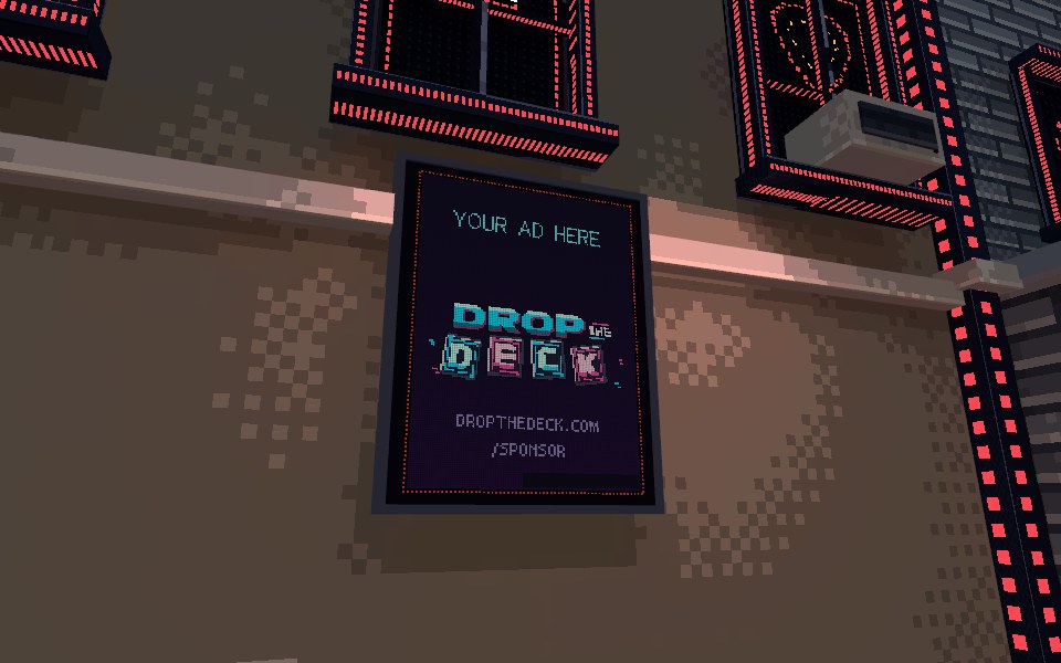 A sponsor screen in ROCK DISTRICT